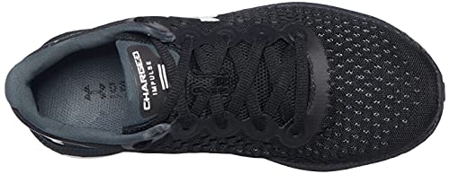 Under Armour Women's Charged Impulse Running Shoe, Black (002)/White, 6.5 #TOP4