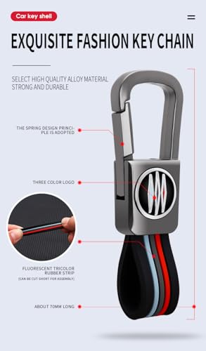 Image of BKN Luxury Metal Soft Car Key Shell With Keychain & Full Protection 2 Button Cover for Honda Elevate | BRV | WRV | CRV | Jazz | City Smart Key