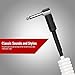 VOHALO Coil Guitar Cable 32 Feet/10M Instrument Coiled Curly Cord for Guitar Bass 1/4 inch Right Angle to Straight White