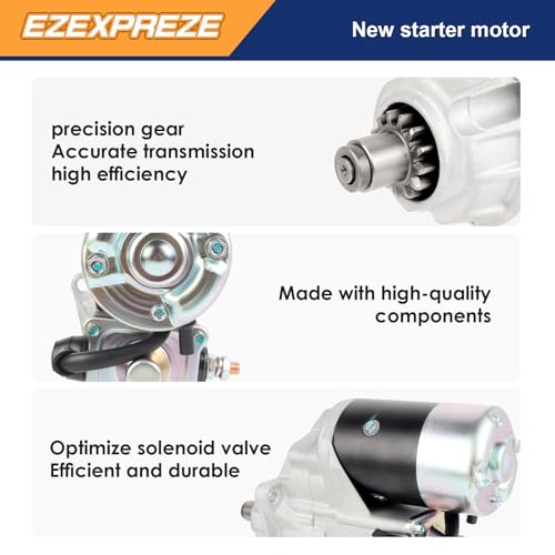 Image of Ezexpreze Dodge Cummins Starter Replacement New for 1994-2002 Ram 2500 3500 5.9 L L6, 1994-on Cummins Diesl Engines B Series 5.9, 3921682 4746639 5016522AA R4741012 3604684NW 17548N D228080-2292