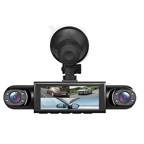 Telecamera Da Cruscotto Per Auto - Registratore Angolo Cieco Di Monitoraggio Retromarcia Scheda 32 GB Inclusa Con Funzione Antifurto Video Ad Alta Definizione Per Sicurezza Viaggi Notturn