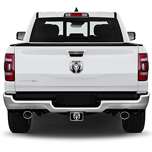 Ipick Image Made For Ram 2019 3D Metal Logo On Black Billet Aluminum 2 Inch Tow Hitch Cover #TOP2