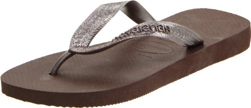 Havaianas(ハワイアナス) レディース ビーチサンダル トップメタリック US サイズ: 11-12 カラー: ブラウン