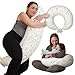 DancesCat Cuscino Gravidanza Sfoderabile,Cuscino Allattamento con Federa 100% Cotone,Babycare cuscino allattamento e Allattamento Neonato Multifunzionale,Cuscino per Gravidanza per Dormire immagine