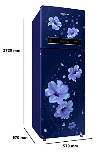 Image of Whirlpool 292 L 2 Star Inverter Frost-Free Double Door Refrigerator Appliance with Ai technology(IF INV CNV 305 SAPPHIRE HIBISCUS 2S, Sapphire Hibiscus)