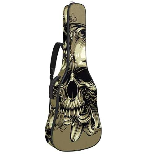 Housse de transport étanche pour guitare avec bandoulière réglable et fond de crâne antique, Multicolore 01., 42.9×16… - Les Beatles, Paul McCartney, John Lennon, RIngo Starr, George Harrison Housse de transport étanche pour guitare avec bandoulière réglable et fond de crâne antique, Multicolore 01., 42.9x16…