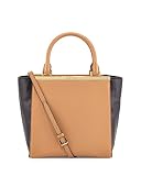 Michael Kors Lana Medium Tote Suntan/blk Leather
