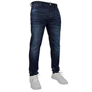 westAce Nieuwe rekbare afdragende jeans voor heren met slanke pasvorm, rekbaar denim, 98% katoen en 2% elastaan broek…