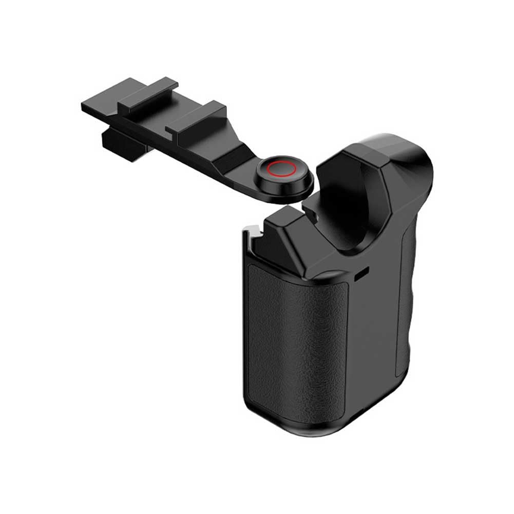 Soporte de agarre para cámara Osmo Action 6 y 5 para Pro, con botón de obturación, material de policarbonato, para un diseño compacto y estable, color negro