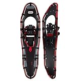 G2 76 cm leichte rote Schneeschuhe für Damen Herren Jugendliche, spezielle EVA-One-Pull Bindung, Fersenlift