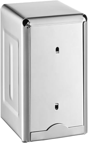 Miniatura 5 de Soro Essentials - Juego de 2 dispensadores de servilletas de acero inoxidable, plegado alto, 7.9 x 5 x 4 pulgadas, dispensador de servilletas con