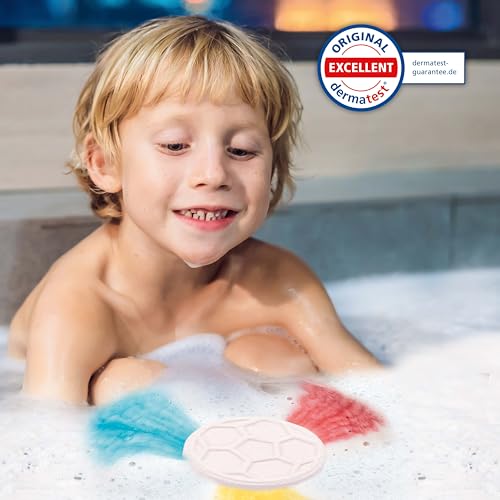 INKEE Foamy Football, 6 Bombas de baño para niños con forma de Balón y efecto de colores, con aroma a palomitas de maíz, 6x60g, Sin Gluten - imagen 6