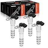 A-Premium 4-PC Engine Variable Valve Timing (VVT) Solenoid Compatible with Chevrolet Equinox Malibu Traverse Impala & GMC Terrain Acadia & Buick & Cadillac & Pontiac & Saab, Replace# 12586722