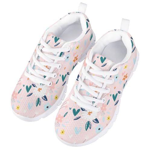 Girls' Sneakers Little Kids Breathable Soft Running Shoes Cute Sneaker for Teen Girls School Outdoor Sport Wear3