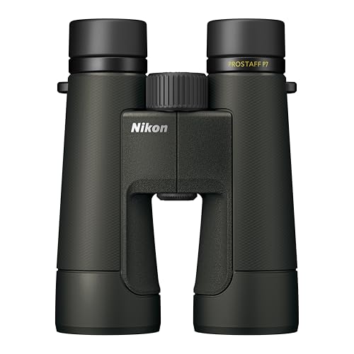 Nikon PROSTAFF P7 12x50 Binocular | High-Magnification Wide FOV Waterproof Fogproof 50mm Binocular with Multilayer-Coated Lenses and Locking Diopter | Wildlife Nature Observation Optic