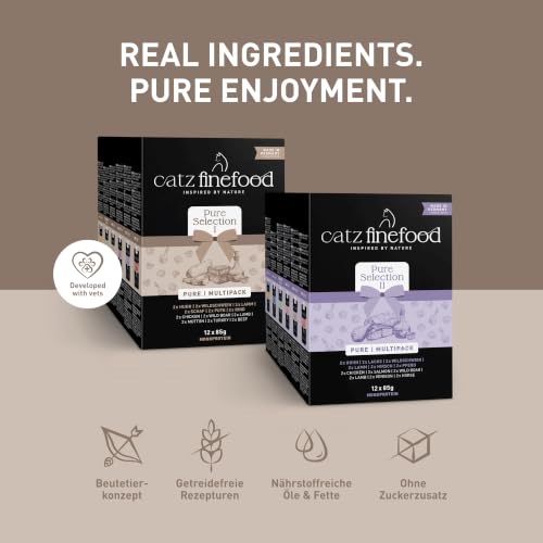 catz finefood Pure Collection Mix Katzenfutter nass, 24 x 85g Pouch – Ansicht 5