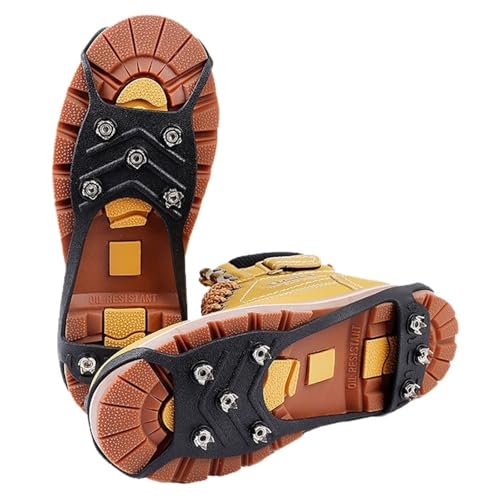 Crampones Crampones Antideslizantes for Calzado, for Invierno, Escalada, Senderismo, Pesca, con Clavos Escalada De MontañA(M (EU35-40))