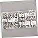 GLEAVI Galvanized Nickel Grease Fitting Assortment Straight Angled Grease Nipples Automotive Industrial Storage Box Included