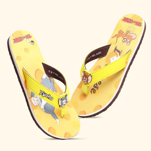 Image of YOHO Slippers for Women | Comfortable and Lightweight Flipflops | WB Cartoon & Comic Characters: Tom & Jerry and PowerPuff Girls Footwear for Woman & Girls