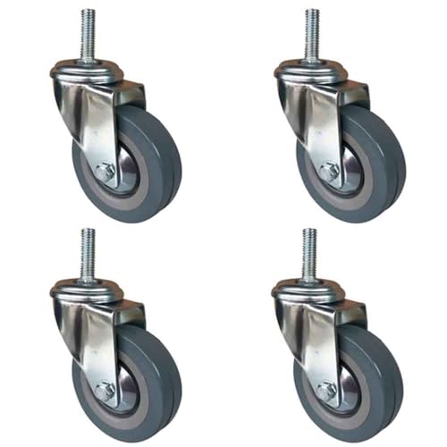 Roulettes pivotantes avec frein 7,6 cm pour remplacer roues de bureau