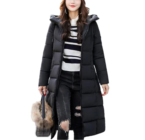 Parka d'hiver long femme Haitpant en coton chaud et coupe-vent