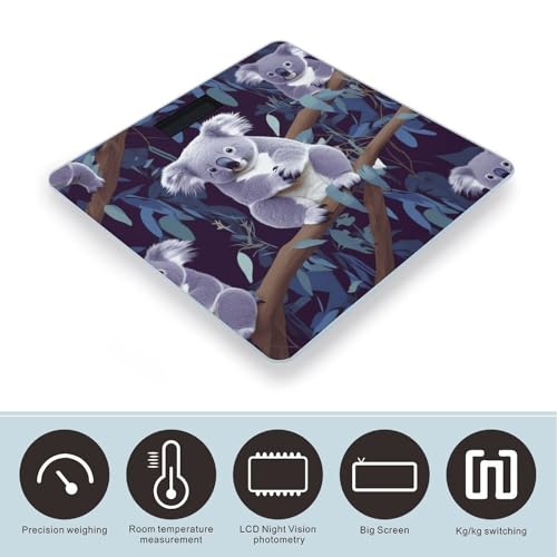 Báscula digital de baño Lovely Koala con pantalla LCD miniatura 3