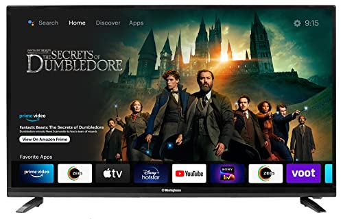 Westinghouse 98 cm (40 inches) Full HD Smart Certified Android LED TV WH40SP50 (Black)