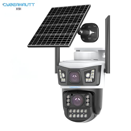 Image of XUGA-Cybernautt Series X9I 8MP PTZ Dual Solar 4G Sim Outdoor CCTV Camera | Color Night Vision | Motion Detection | Water Proof | AOV Detection | Use Air-tel 4G Sim
