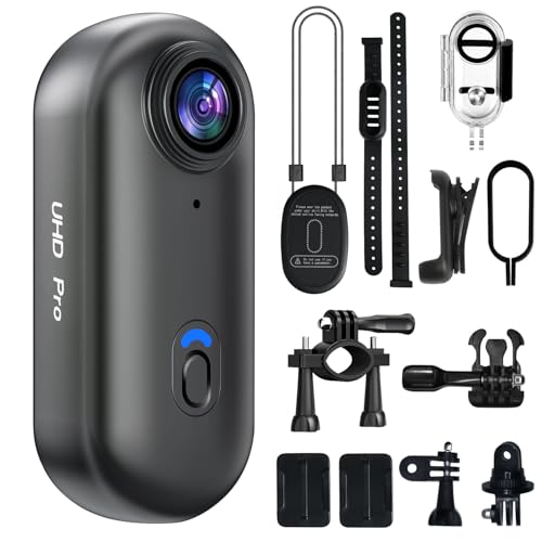4K Mini Body Camera Waterproof Sports Action Cam Black