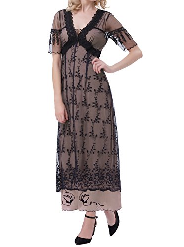 Victorian style Titanic Maxi Dress Tea Party Gown Antique Dress