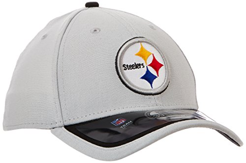 New Era NFL Pittsburgh Steelers 2015 39Thirty Stretch Fit Cap, Medium/Large, Gray