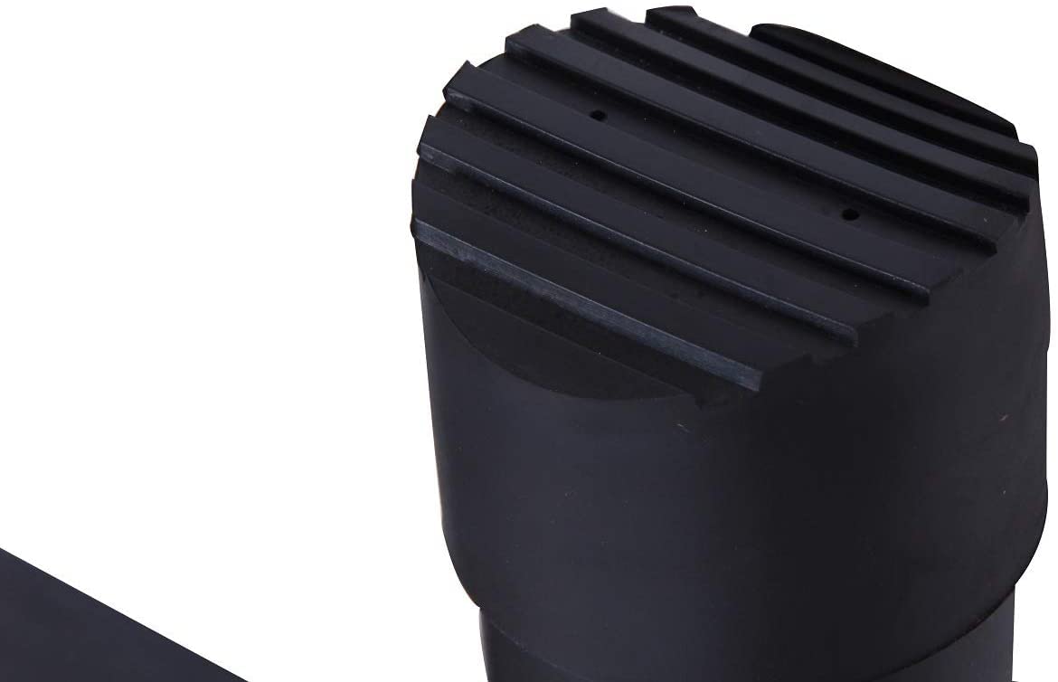 Faltbare Aluminium-Teleskopleiterverlängerung mit abnehmbarem Dachhaken EN131-Zertifikat Max. Belastung 150 kg/330 lb mit abnehmbarem Dachhaken 3,2 m/10,5 FT, Schwarz