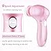 Electric Facial Cleansing Brush 7 in 1, Skin Spin face Brush for Deep Cleaning, Gentle Exfoliating, Blackhead Removing, Pearl Pink, Battery Operated