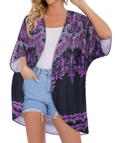 Image of Swimsuit Coverups for Women Sarong Beach Bikini Wrap Sheer Short Skirt Chiffon Scarf for Swimwear