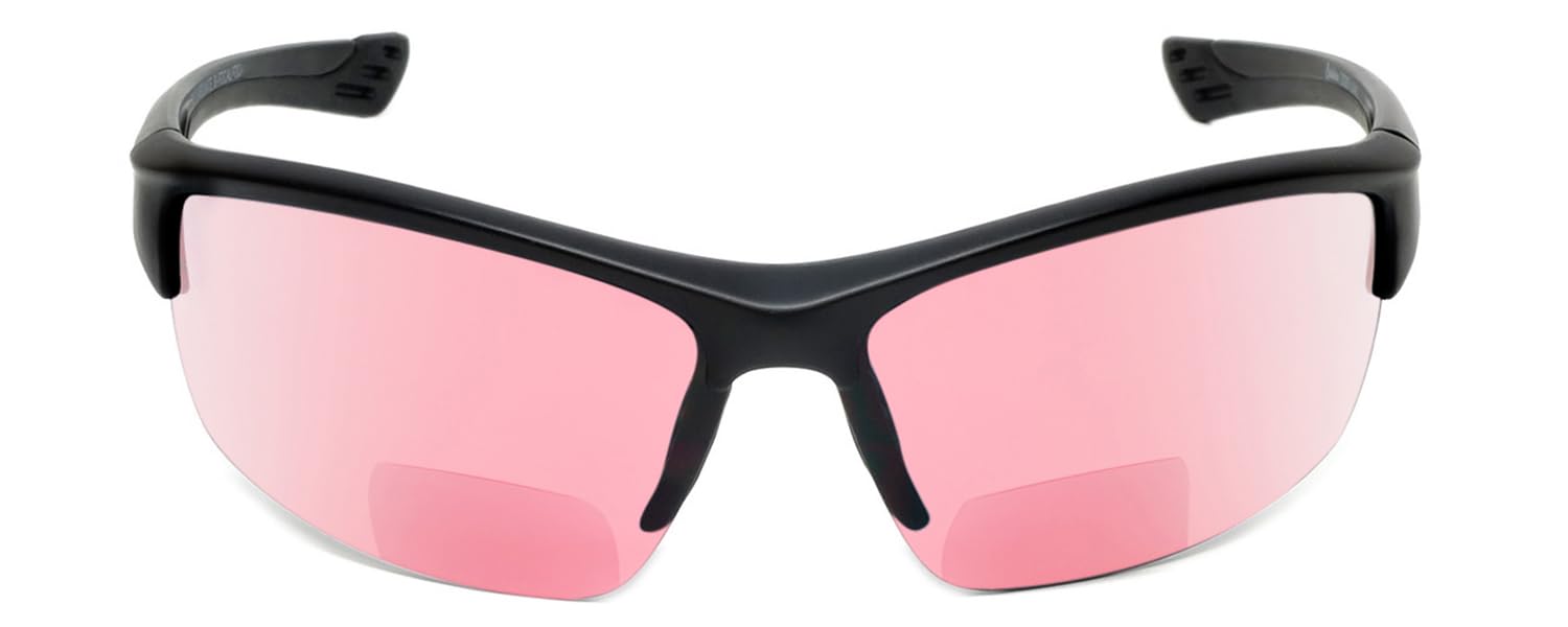 Sport 202BF - Gafas de seguridad bifocales para lectura, para hombres y mujeres, antivaho, envolventes, protección UV, sin montura