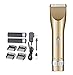 Produktbild FDRYO Hair Clippers Ceramics Knife Head Mute Wiederaufladbares Tragbares Professionelles Rasierset Für Männer Kinder Und Familien,Gold