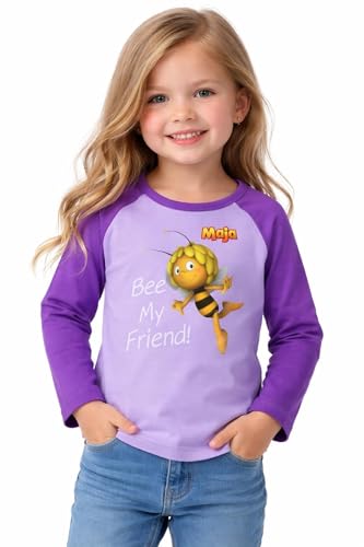Cocain underwear Kinder Mädchen Jungen Pullover Sweatshirt Langarm 116 lila Langarm-Pullover Biene Maja