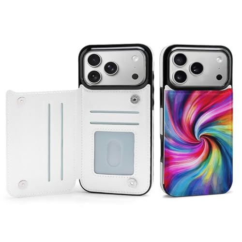Étui portefeuille iPhone 17 tie-dye pour emporter vos cartes en toute légèreté