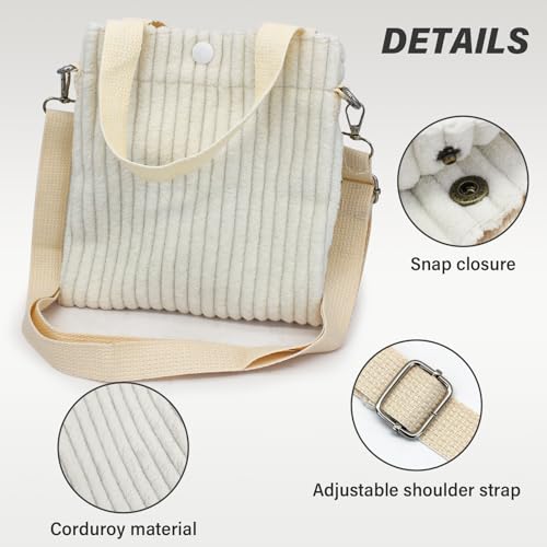 Women's Crossbody Handbags, Corduroy Women's Shoulder Handbags Small Crossbody Bags for Women3