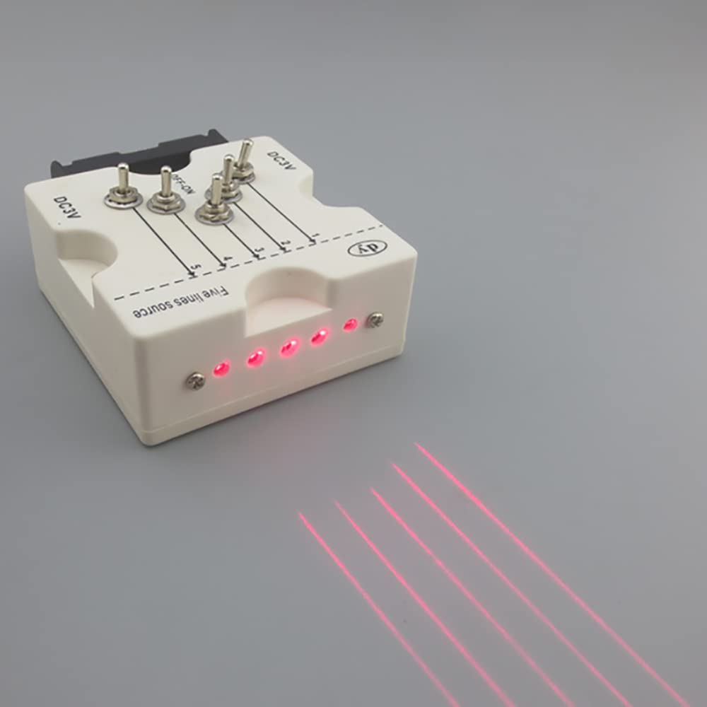 Fuente de Luz Láser de Cinco Líneas, Caja de Experimentos ópticos, Fuente de Luz paralela, óptica Física, Lente Convexa, Educación Científica Cóncava