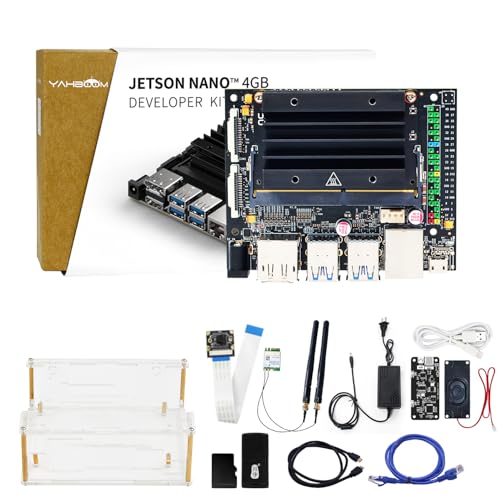 Image of Yahboom Jetson Nano SUB 4GB AI Deploying OpenClaw AI Large Model,for Embedded and Edge Systems with AI Voice Module, CSI IMX219 Camera, Jetson Case(AI Large Model Kit)