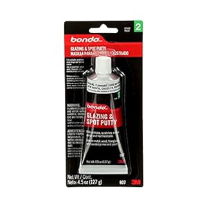 Bondo Professional Glazing and Spot Putty, 00801, 3.0 Oz