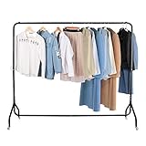 Voilamart Metal Clothes Rail 6FT Heavy Duty Garment Racks,Hanging Display Commercial Clothing Garmen