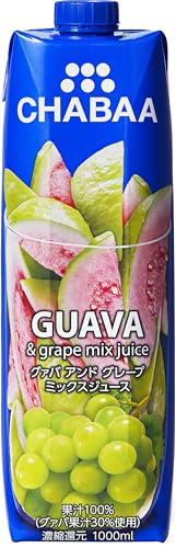 HARUNA(ハルナ) CHABAA(チャバ) 100%ミックスジュース グァバ 1000ml紙パック×12本入のサムネイル