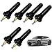Produktbild Funworth 6 Stück Rdks Reifen Sensoren, Universal Gummiventil Ersatz Schrader 5033, Reifendrucksensor Ventilstämme Reifendruckkontrollsystem TPMS/RDKS Ventilschaft Ventileinsätze für Auto