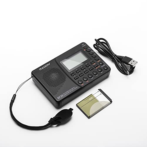 Raddy Rf30 Portable Digital Am/Fm/Sw Radio, Digital Tuner Rechargeable Shortwave Radio, Support Bluetooth, Micro Sd Card And Aux Recording #TOP6