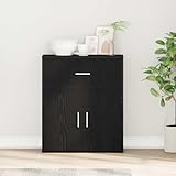 Matériau: Bois d'ingénierie Générique Buffet avec tiroir Chêne Noir 60 x 31 x 70 cm Bois d\'ingénierie,Meubles,Armoires & Meubles de Rangement,Buffets & bahuts,Noir,18.7 KG,871397