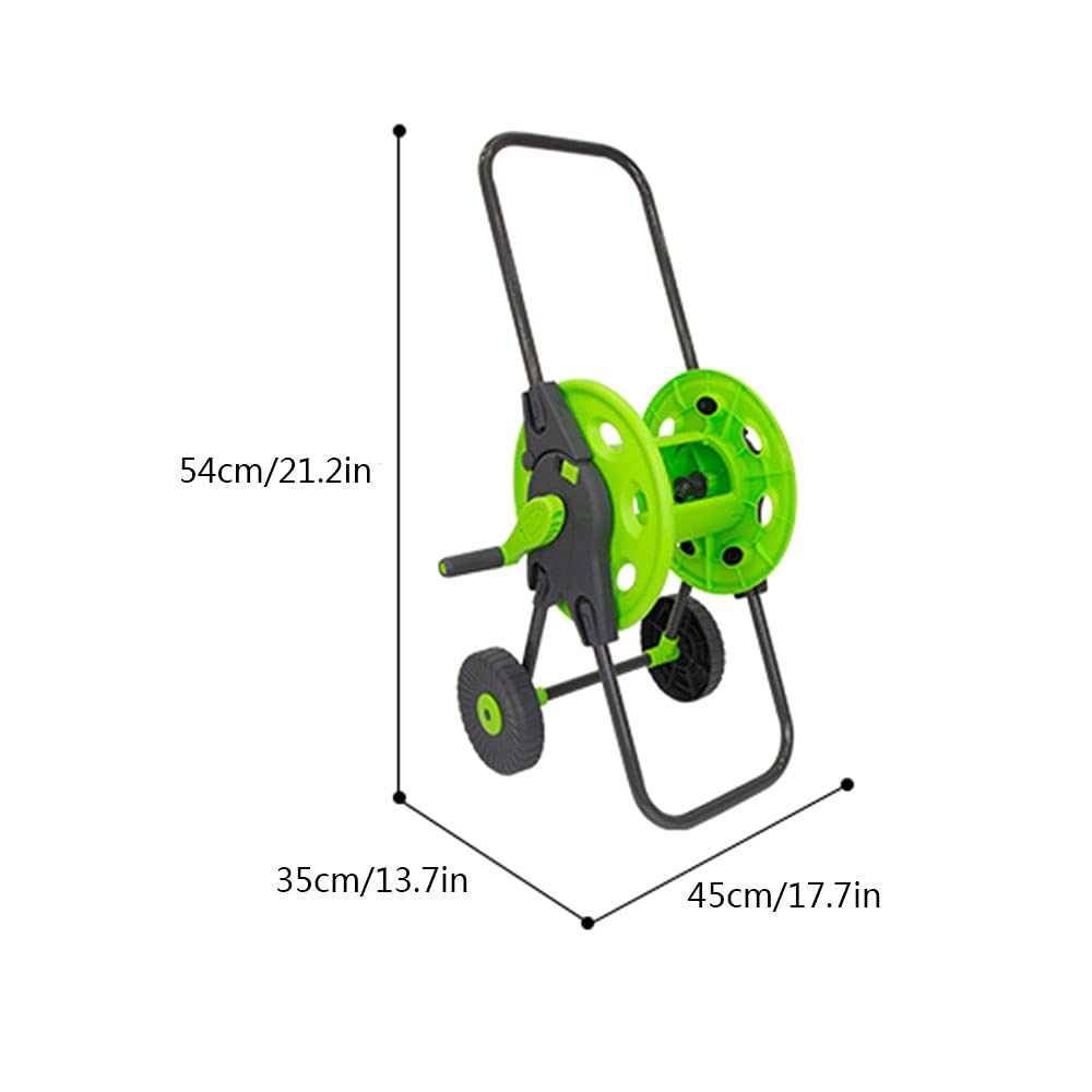 Carrello avvolgitubo da giardinaggio Set avvolgitubo da giardino 20M/30M/50M con sistema di guida di avvolgimento automatico Auto avvolgitubo da 98 piedi (auto avvolgitubo da 164 piedi)