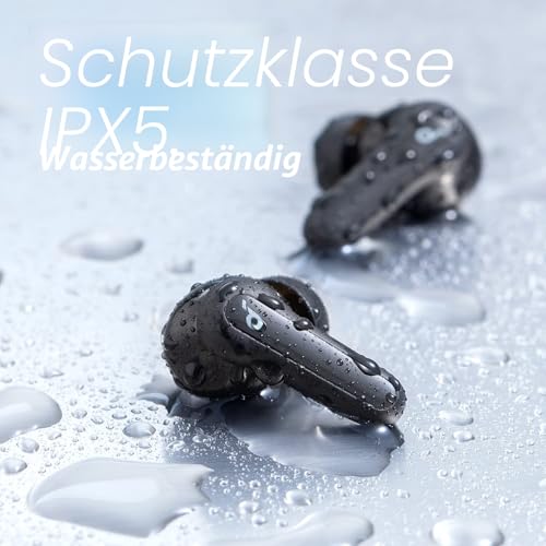 soundcore by Anker P2 Mini Bluetooth Kopfhörer, In Ear Kopfhörer mit 10mm Audiotreiber, intensiver Bass, EQ, Bluetooth 5.2, 32 Std Akku, Aufladen mit USB-C, minimalistisches Design(Nachtschwarz)