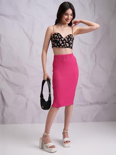 Image of Tokyo Talkies Polyester Bland Western Skirt